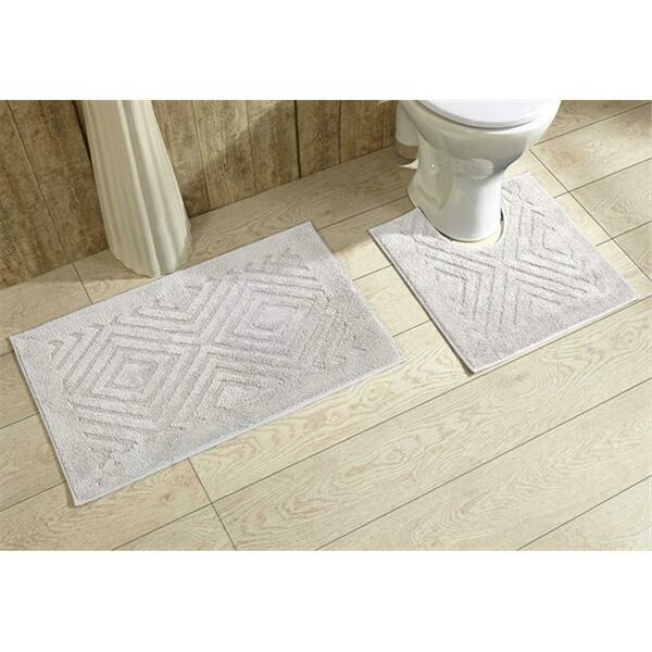 Better Trends Trier Bathrug- White - 20 x 30 in. 2 Pieces 2PC2030WH
